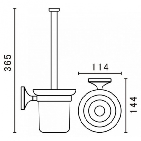 Держатель щетки Art&Max AM-E-4281-Do