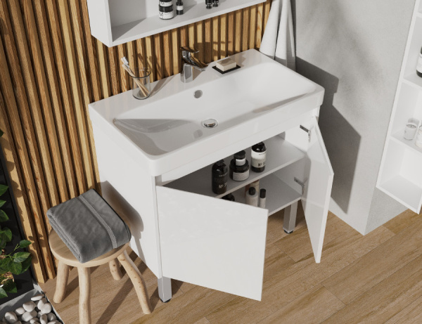 Тумба с раковиной Aquaton Сканди Doors 80 1A2829K0SD010