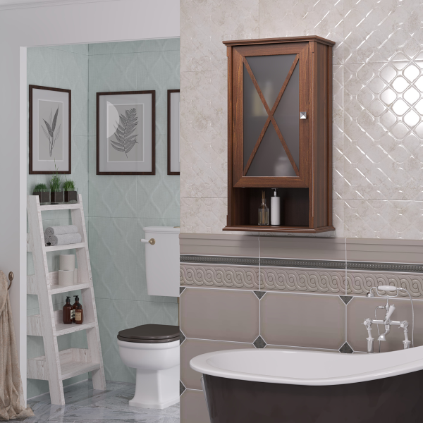 Шкаф Opadiris Палермо 46 подвесной, одностворчатый, цвет светлый орех, правый, левый 00-00007335