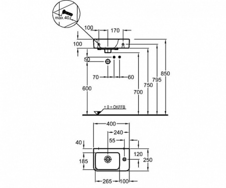 Раковина Geberit Renova Compact 276140000