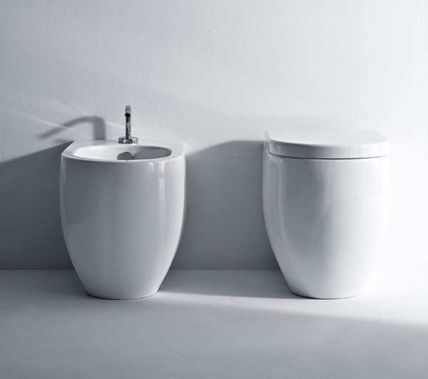 Унитаз приставной Kerasan Flo 311601 без сиденья