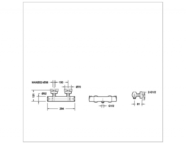 Смеситель для душа Bravat Nizza F9353387CP-01-RUS