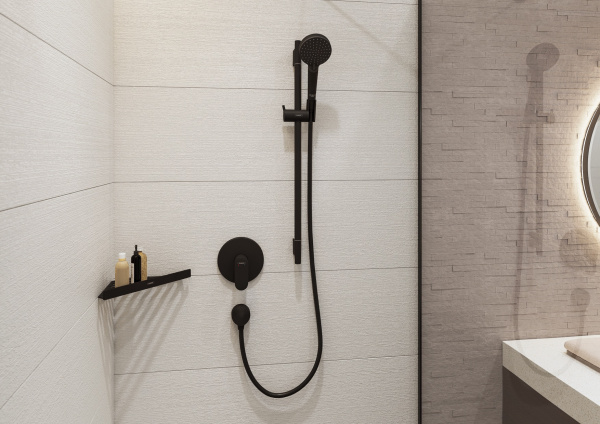 Смеситель для душа однорычажный Hansgrohe Vernis Blend 71667670 черный матовый