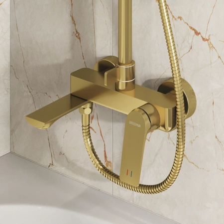 Душевая система Grossman Galaxy 500.K35.01.320 золото сатиновый