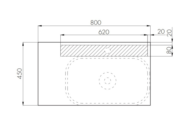 Тумба с раковиной Aquaton Мишель 80 1A2772K0MIX30