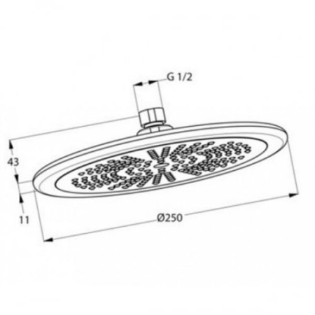 Верхний душ Kludi Freshline 6751105-00