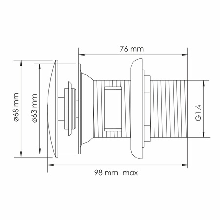 Донный клапан WasserKraft A336