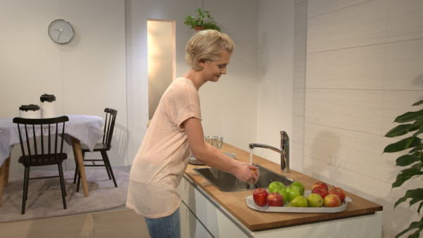 Смеситель для кухни однорычажный CoolStart Eco Hansgrohe Logis 71839000 хром