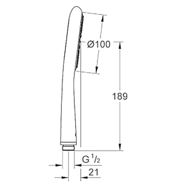 Ручной душ Grohe Rainshower Icon 100 27375 000 (27375000)