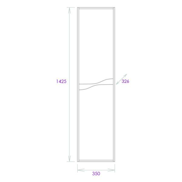 Пенал подвесной Onika Брендон 35 403565