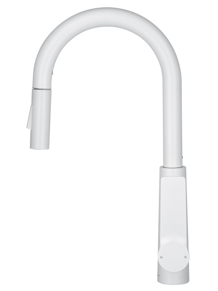 Смеситель для кухни с выдвижным изливом WONZON & WOGHAND, белый матовый WW-A20782-MW Смеситель для кухни с выдвижным изливом WONZON & WOGHAND, белый матовый WW-A20782-MW