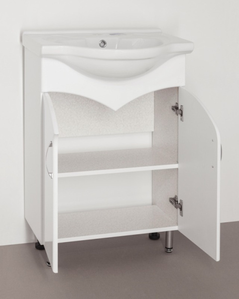 Тумба под раковину напольная Style Line Эко Стандарт 60 ЛС-00000259 белый