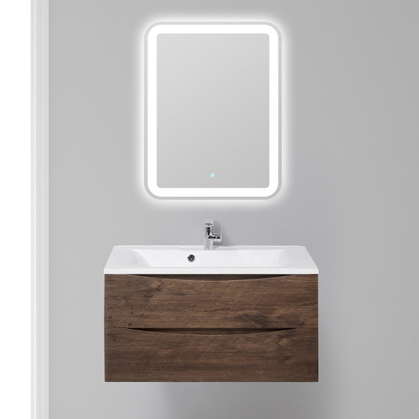 База под раковину подвесная BelBagno ANCONA-N-800-2C-SO-RW Rovere Moro