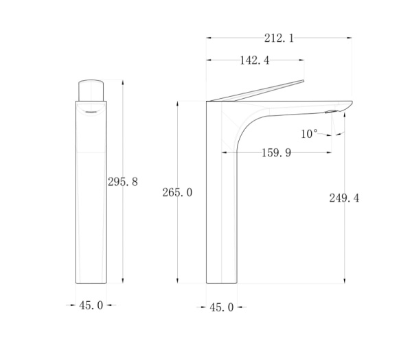 Смеситель для раковины Bronze de Luxe Icon 2041CB Смеситель для раковины Bronze de Luxe Icon 2041CB