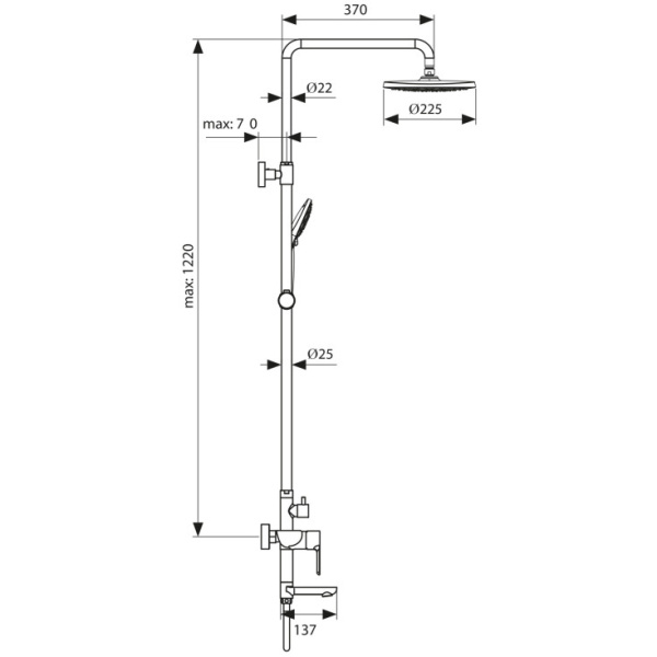 Душевая система KAISER Sena (74182)