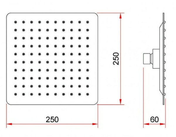 Верхний душ Berges Wasserhaus Ventas S 074001