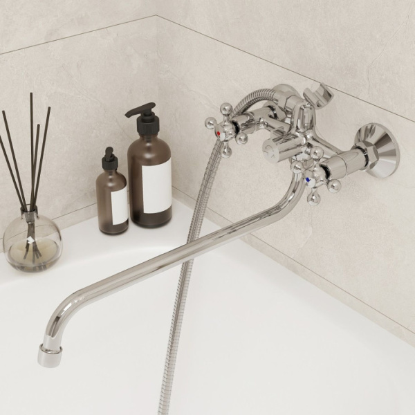 Смеситель для ванны с длинным изливом Milardo Duplex (DUPSB02M10)