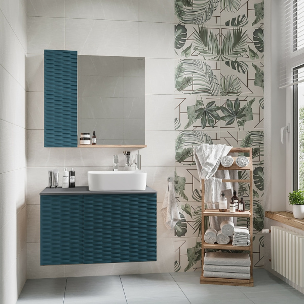 Тумба подвесная Grossman АЛЬБА-80 см 108012 с 2-я ящ, веллингтон/бриз