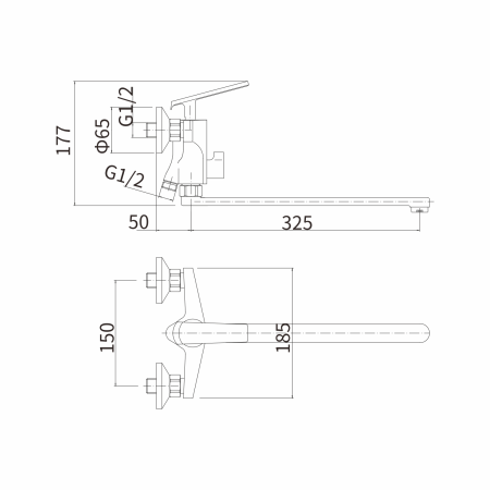 Смеситель для ванны FASHUN  A2281-7