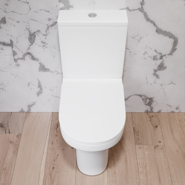 Унитаз-компакт безободковый с сиденьем микролифт Damixa Skyline DX35C8600SC