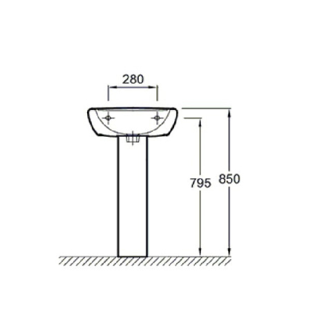 Пьедестал Jacob Delafon Patio 15537G-00