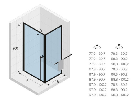 Душевой уголок (100х100) Riho Lucid G005015121