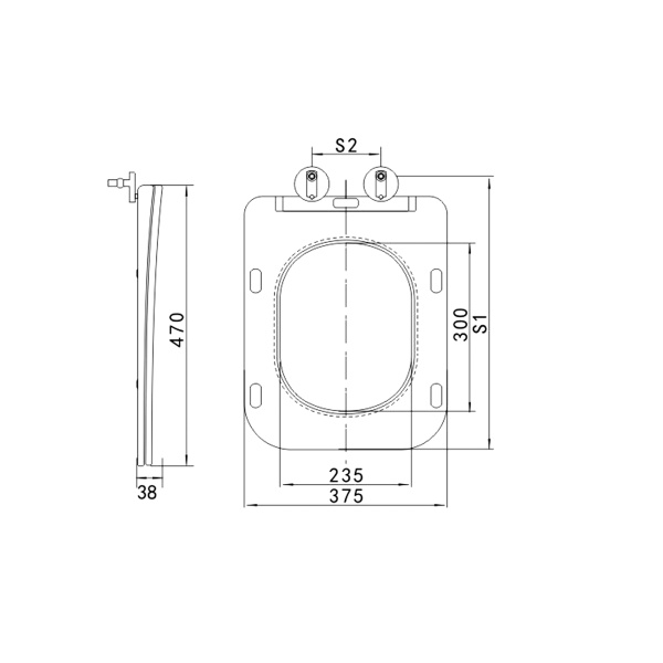 Сиденье для унитаза Grossman GR-4440S тонкое,белый,