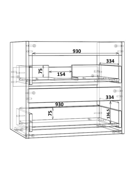 Тумба с раковиной подвесная 100 см, Orange Line Li-100TubMDF+B08-600W черный/белый
