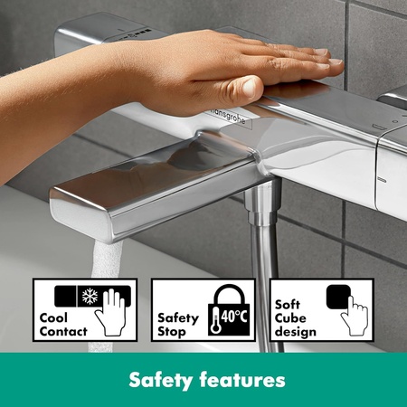 Душевая система с термостатом для ванны Hansgrohe Croma E Showerpipe 280 1jet 27687000 хром