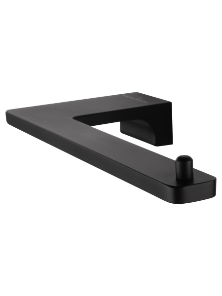 Держатель для туалетной бумаги без крышки WONZON & WOGHAND ECLIPSE, черный WW-9116-BL