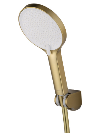Смеситель для душа с термостатом WONZON & WOGHAND INN 3, брашированное золото WW-B2065-A-BG