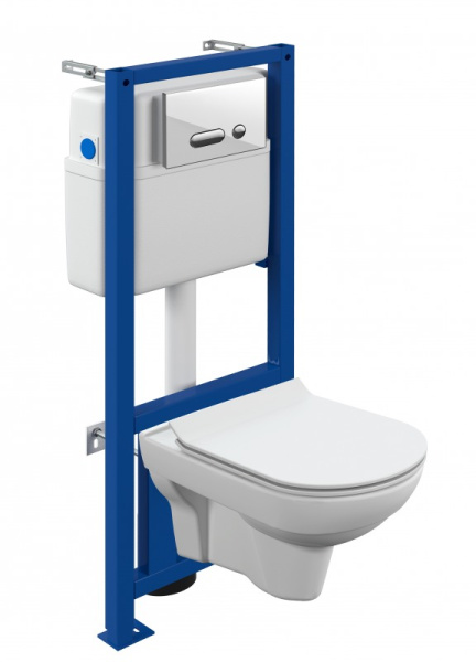 Комплект Cersanit CITY CO DPL EO slim + LINK PRO + INTERA стекло белый S-SET-CITYC/LPRO/S-DL/In-Wg-w