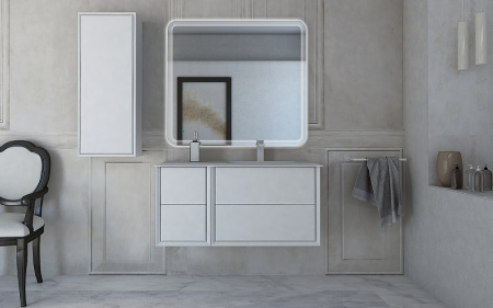 Шкаф подвесной Cezares Bellagio 54717 Bianco opaco