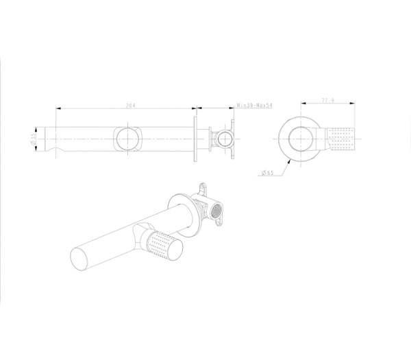 Смеситель для раковины Bronze de Luxe Liberty 301B Смеситель для раковины Bronze de Luxe Liberty 301B