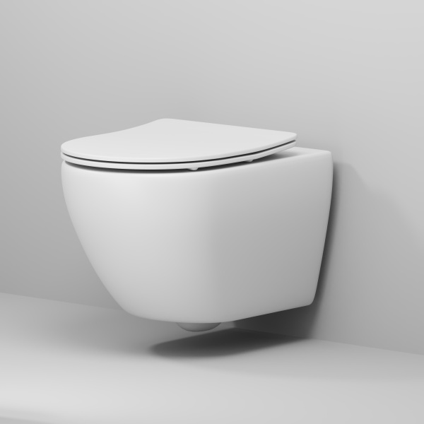 Унитаз подвесной безободковый Grossman  GR-4457MSQ с сиденьем микролифт