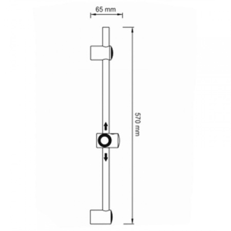 Душевая штанга WasserKRAFT Isar A049