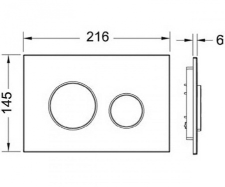 Клавиши смывные TECE LOOP MODULAR 9240666