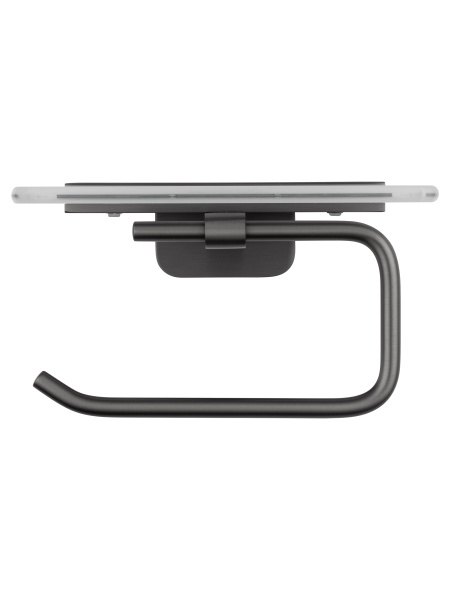 Держатель для туалетной бумаги с полкой WONZON & WOGHAND GRAFFITY, темный графит WW-9326