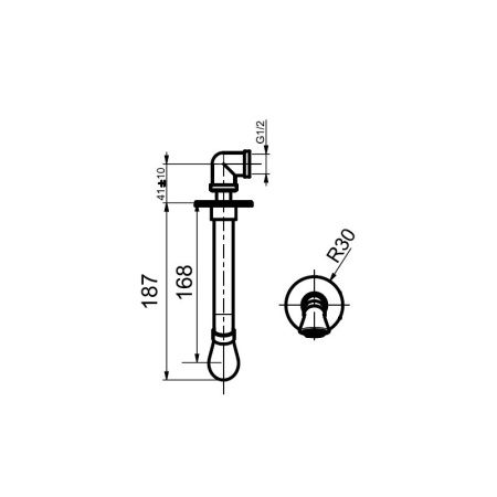 Излив для ванны  Webert Opera AC0983980, розовое золото