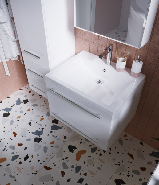 Раковина 1Marka Нота New Polytitan 58 Ц0000004832