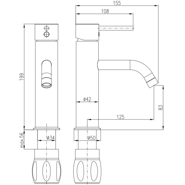 Смеситель для раковины Rav Slezak Seina SE922.5