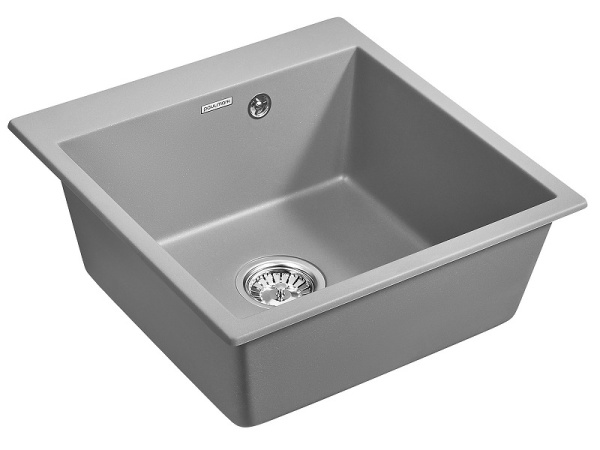 Кухонная мойка Paulmark  Kante 50 PM105152-GRM серый металлик