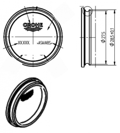 Заглушка GROHE 08086038