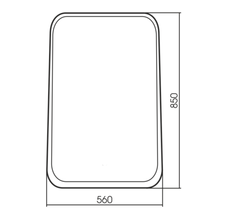 Зеркало (56х85) Silver Mirrors  Мартин ФР-00002483