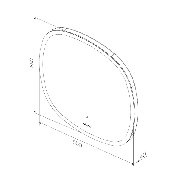 Зеркало (55х55) Am.Pm Func M8FMOX0551WGS