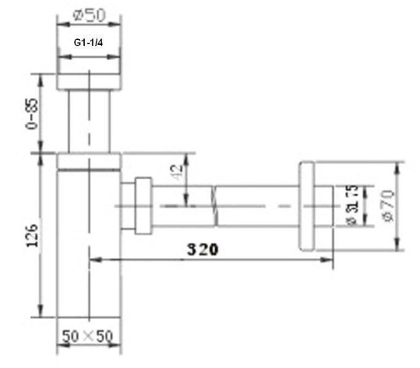 Сифон для раковин ZORG ZR-C3
