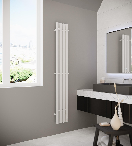 Электрический полотенцесушитель (160х21,8) Terminus QUATRO 4670078575203 белый матовый