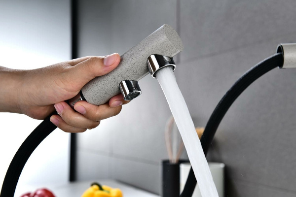 Смеситель для кухни с подключением к фильтру  Paulmark Serpentine Se213222-GR