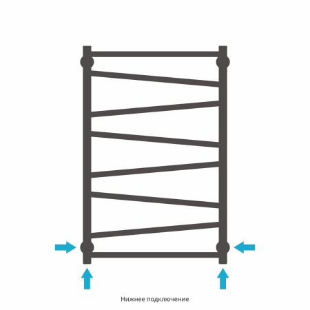 Полотенцесушитель Водяной Сунержа Сирокко (80х50) Матовое Золото 032-0253-8050