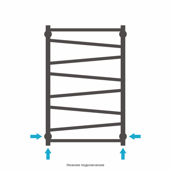 Полотенцесушитель Водяной Сунержа Сирокко (80х50) Хром 00-0253-8050 Полотенцесушитель Водяной Сунержа Сирокко (80х50) Хром 00-0253-8050